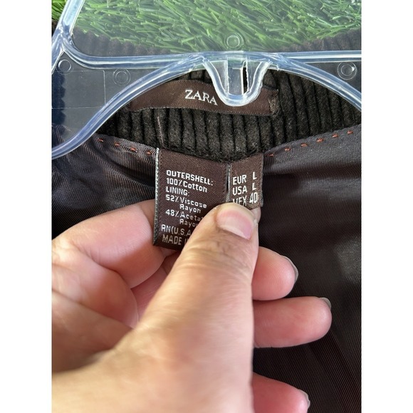 Zara Man|Corduroy|Tobacco Brown|Blazer Jacket Sports Coat |Sz L - Picture 5 of 8